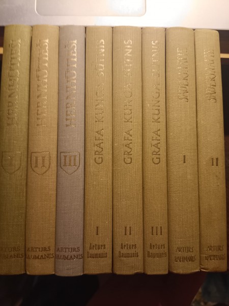 Grāfa Kunga sūtnis I un II un III; Saderinātie i un II; Hernhūtieši I un II un III,