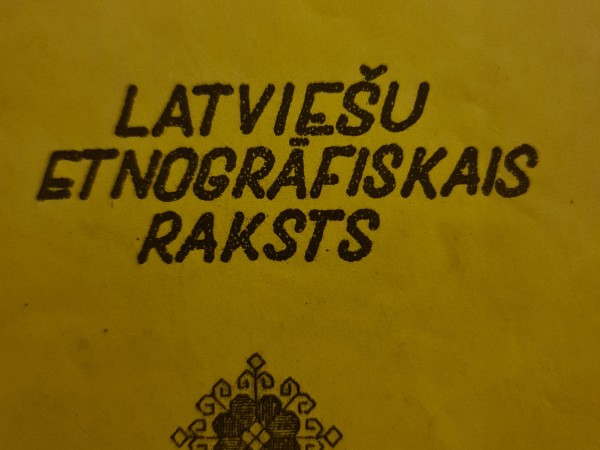 Latviešu etnogrāfiskais raksts