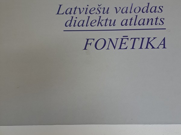 Latviešu valodas dialektu atlants