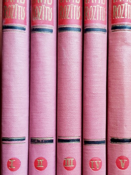 Pāvils Rozītis. Kopoti raksti 5 sējumos.