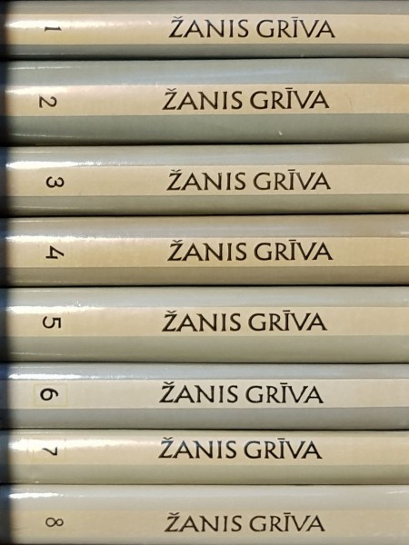 Žanis Grīva.Kopoti raksti (1.-8.sējums)