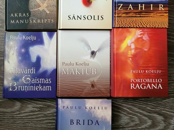 Brida; Maktub; Sānsolis; Zahir; Portabello ragana; Ceļavārdi gaismas Bruņiniekam; Akras manuskripts