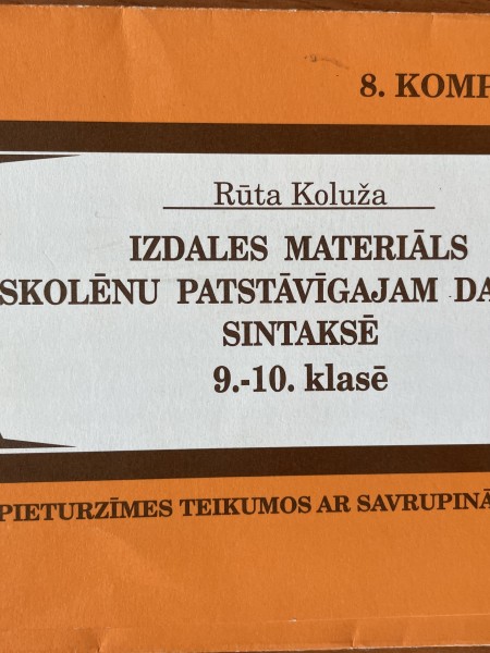 Izdales materiāls lat.val. 9.-10.kl. Pieturzīmes teikumos ar savrupinājumiem.