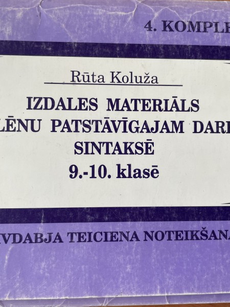 Izdales materiāli lat.val. 9.-10.kl. Divdabja teiciena noteikšana.