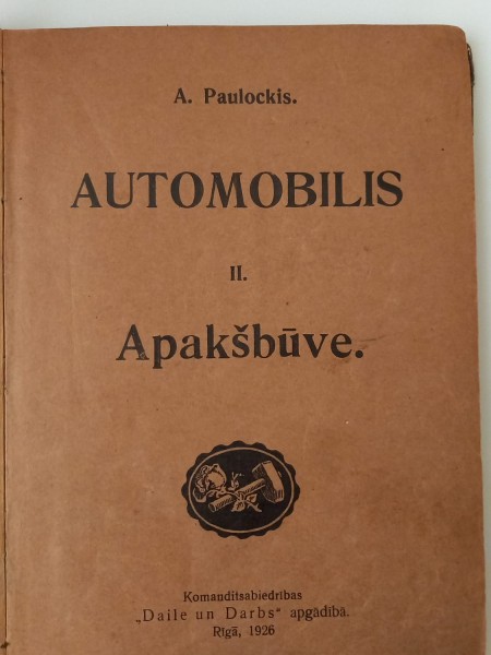 Automobilis II. Apakšbūve. (1926.g.)