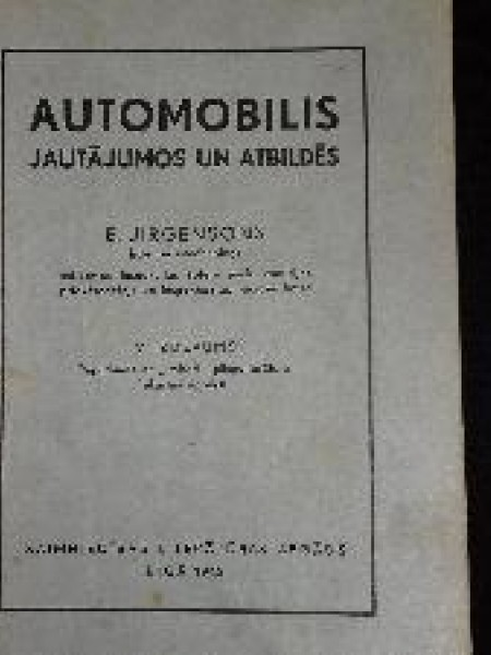 Automobilis jautājumos un atbildēs