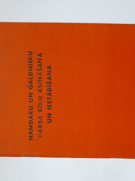 Namdaru un galdnieku darba rīku asināšana un iestādīšana