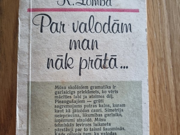 Par valodām man nāk prātā...