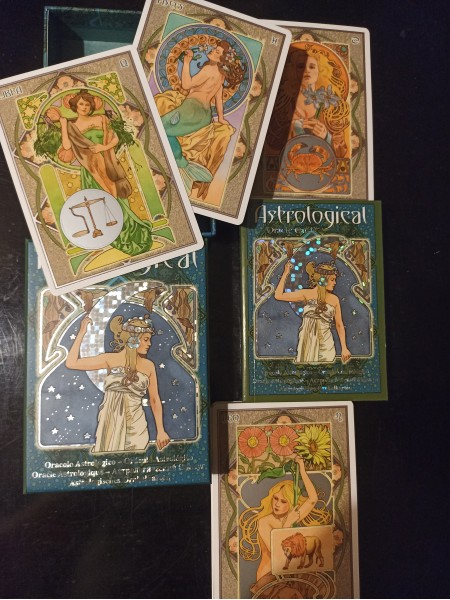 Astrological oracle cards