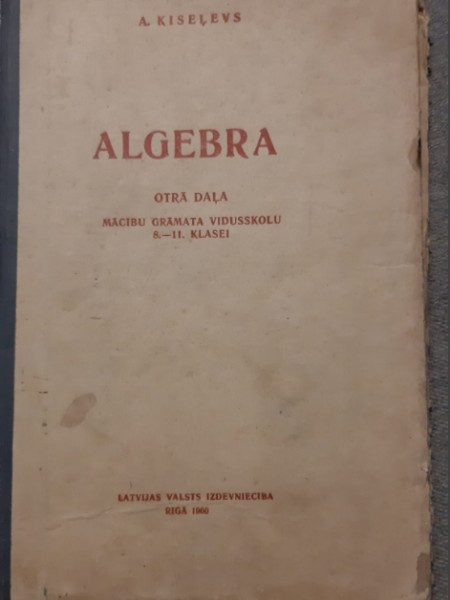Algebra otrā daļa