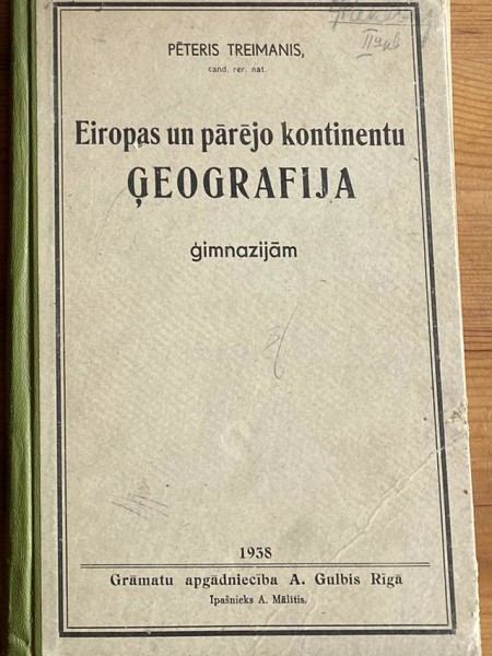 Eiropas un pārējo kontinentu ģeogrāfija ģimnāzijām