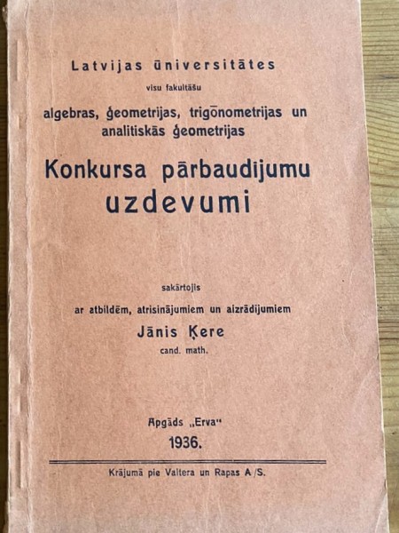 Konkursa pārbaudījumu uzdevumi