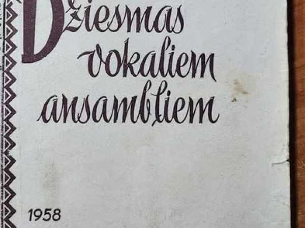 Dziesmas vokāliem ansambļiem I