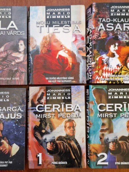 17 Johannesa Mario Zimmela grāmatas