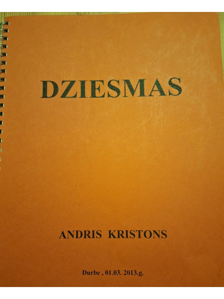 Andris Kristons.Dziesmas