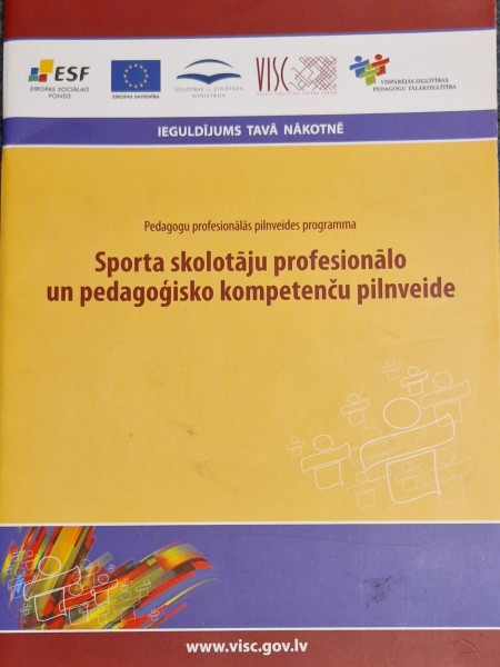 Sporta skolotāju profesionālo un pedagoģisko kompetenču pilnveide