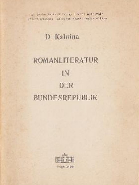 Romanliteratur in der Bundesrepublik