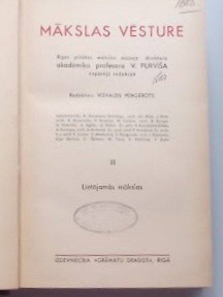 Mākslas vēsture III daļa - Lietojamās mākslas