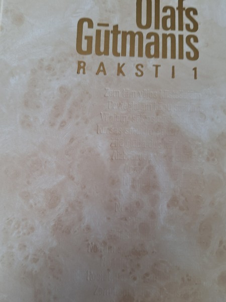 Olafs Gūtmanis, Raksti 1.