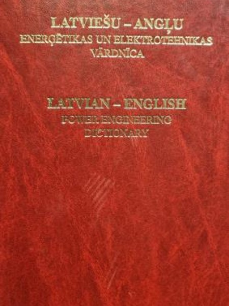 Latviešu-angļu enerģētikas un elektrotehnikas vārdnīca