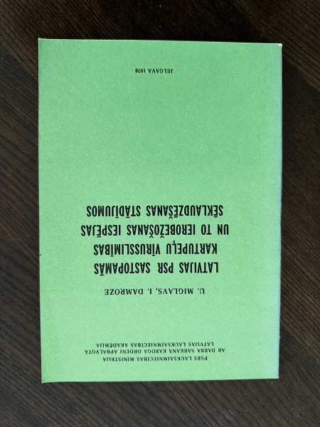 Latvijas PSR sastopamās kartupeļu vīrusslimības un to ierobežošanas iespējas sēklaudzēšanas stādījum