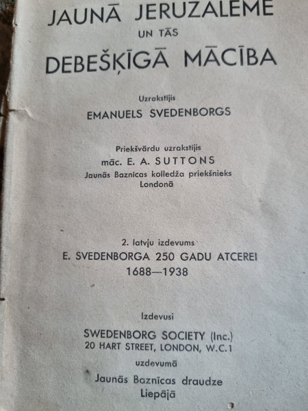 Jaunā Jeruzaleme un tās Debešķīgā mācība