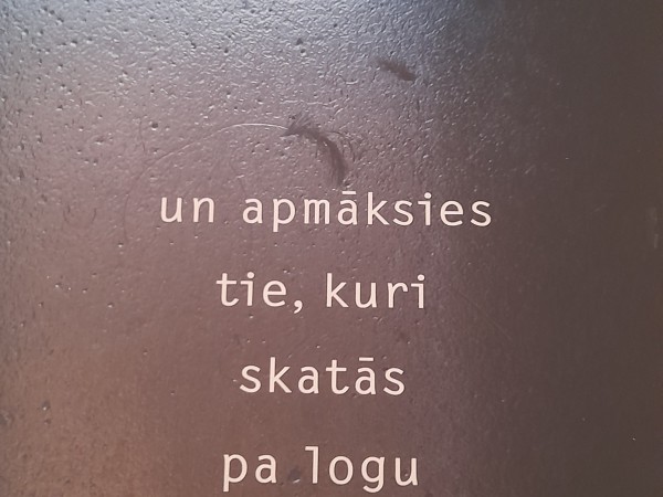 Un apmāksies tie ,kuri skatās pa logu