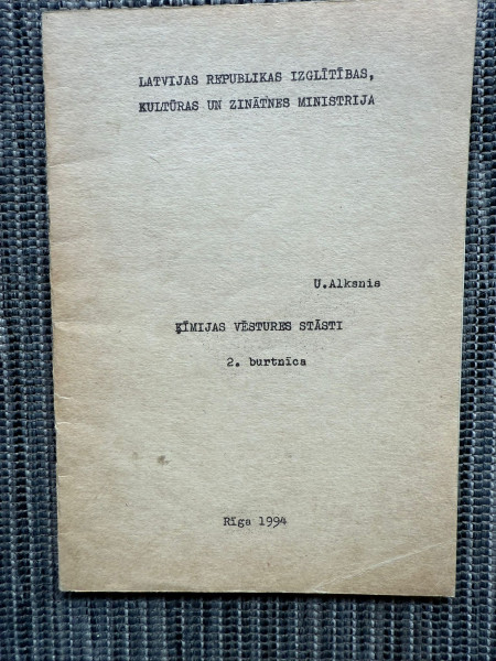 Ķīmijas vēstures stāsti. 2.burtnīca