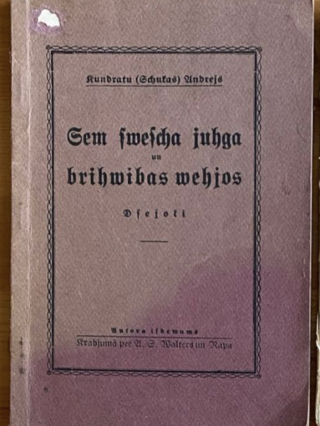 Sem swescha juhga un brihwibas wehjos