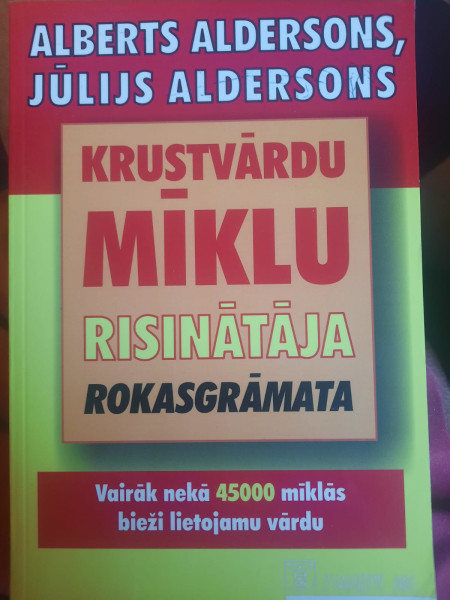 Krustvārdu mīklu Risinātāja rokasgrāmata (mīkstos vākos; 2018. gada pārizdevums)
