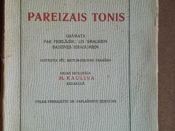 Pareizais tonis